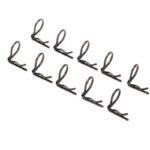 TRAXXAS 3935A Body Clips Angled Black (10)