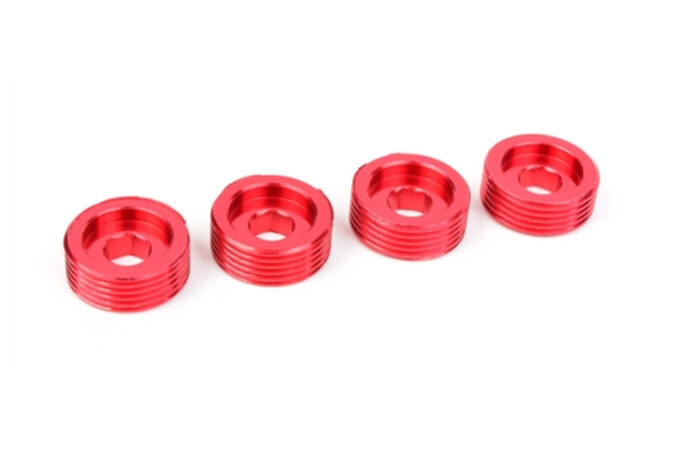 Team Corally Pivot Ball Adjusting Nut Aluminum - 4 pcs C-00180-117