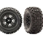 TRAXXAS Tires & Wheels Sledgehammer Black 2.8" 4WD (2)