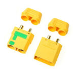 Revtec Connector XT-90S Anti Spark w/ Cap Gold Plated Male + Female - 1 pair