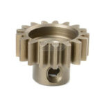 Team Corally M1.0 Pinion Short Hardened Steel - 17 Teeth - Shaft Dia. 5mm