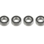 Revtec Ball Bearing 5X11X4 Chrome Steel ABEC 3 Rubber Shielded - 5X11X4 - MR115-2RS - 4 pcs
