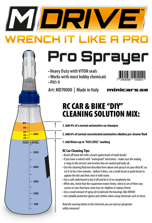 M-DRIVE Pro Sprayer Bottle 600ml VITON - Image 2