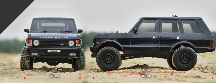 CARISMA SCA-1E 1/10th 4WD 2.1 Spec Range Rover 1981 RTR In Oxford Blue - Image 7