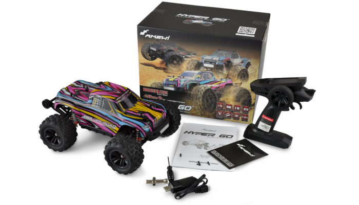 AMEWI HYPER GO MONSTERTRUCK BRUSHLESS 4WD 1:16 RTR BLUE/RED - Image 2