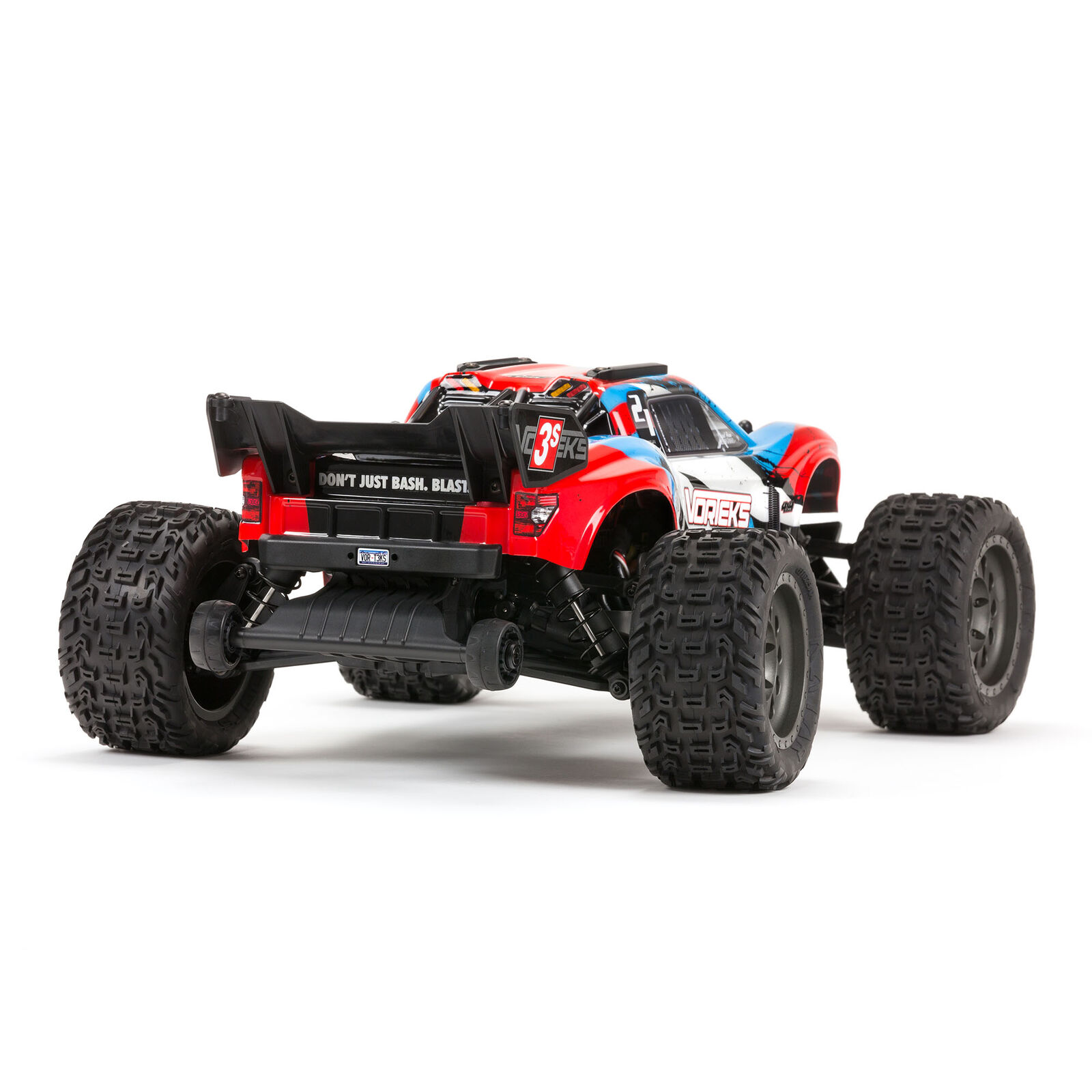 ARRMA 1/10 VORTEKS 4WD 3S BLX Stadium Truck RTR, Red - Image 2