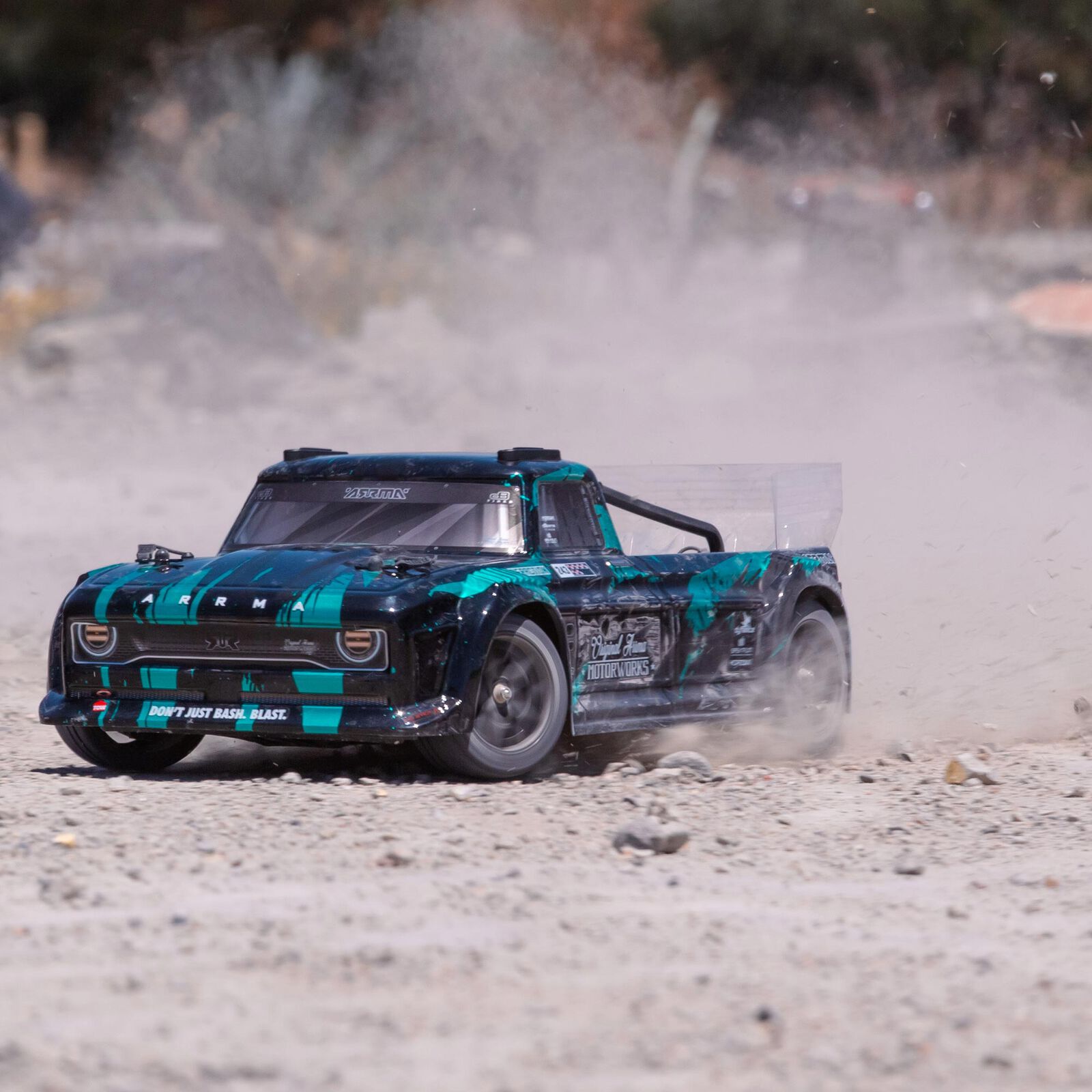 ARRMA 1/8 INFRACTION 4X4 3S BLX 4WD All-Road Street Bash Resto-Mod Truck RTR, Teal - Image 2