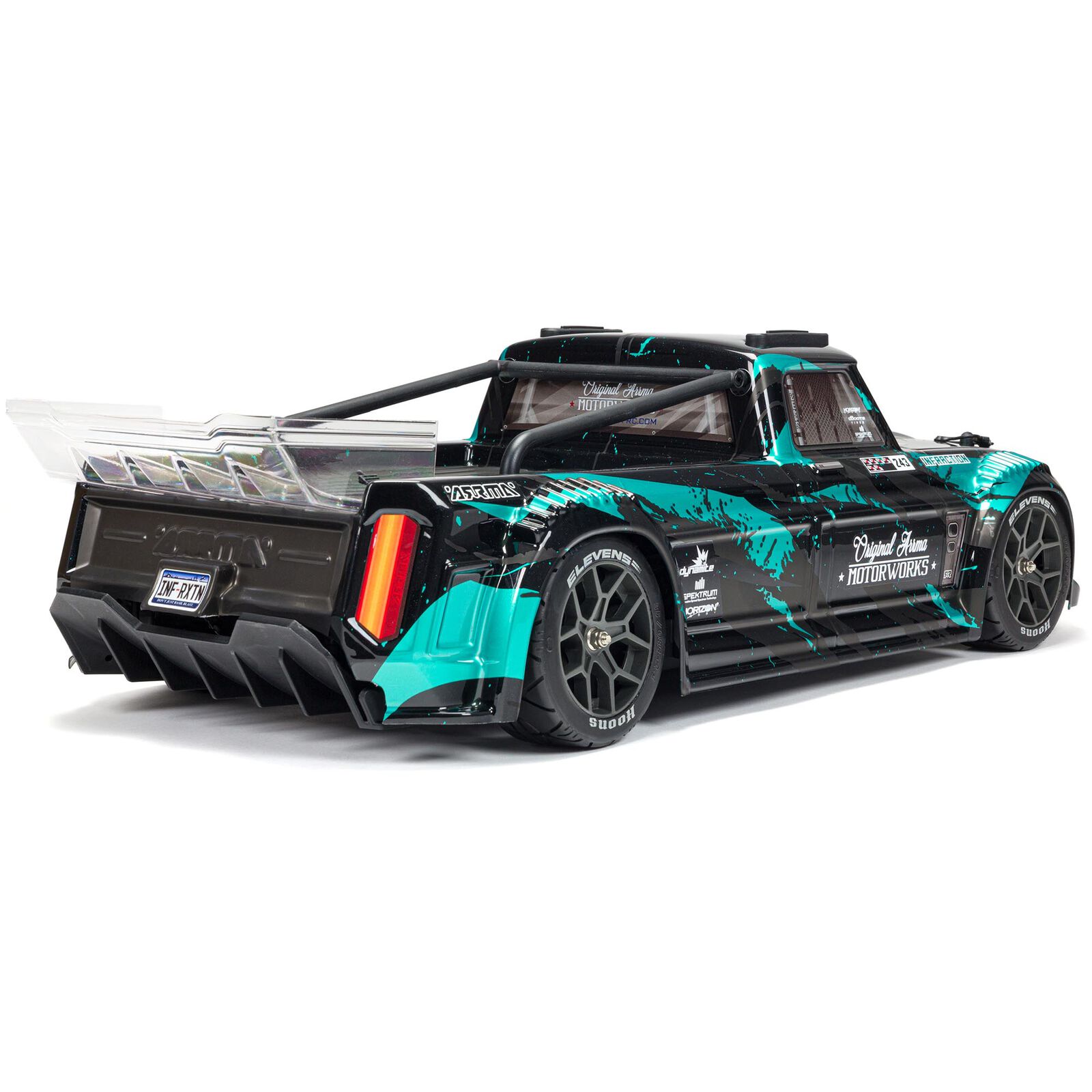 ARRMA 1/8 INFRACTION 4X4 3S BLX 4WD All-Road Street Bash Resto-Mod Truck RTR, Teal - Image 6