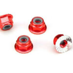 TRAXXAS Lock Nut Flanged M4 Alu Red (4) 1747A