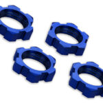TRAXXAS Wheel nuts splined, 17mm Alu. Blue (4) 7758