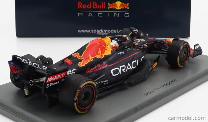 SPARK-MODEL RED BULL F1 RB18 TEAM ORACLE RED BULL RACING N 1 WINNER BELGIUM GP WORLD CHAMPION 2022 MAX VERSTAPPEN - Image 3