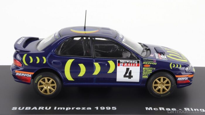 EDICOLA SUBARU IMPREZA 555 N 4 WINNER RALLY RAC LOMBARD 1995 C.McRAE - D.RINGER 1/43 - Image 4