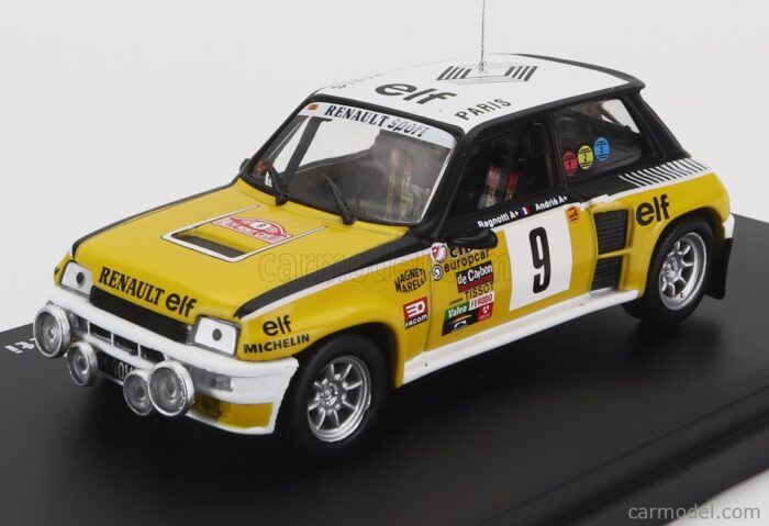 EDICOLA RENAULT R5 TURBO N 9 WINNER RALLY MONTECARLO 1981 J.RAGNOTTI - J.M.ANDRIE 1/43