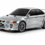 TAMIYA 1:10 RC Mitsubishi Lancer Evo V (TT-02)- KIT - Συναρμολογούμενο  ΧΩΡΙΣ ΤΗΛΕΚΑΤΕΥΘΥΝΣΗ – ΜΠΑΤΑΡΙΑ – ΦΟΡΤΙΣΤΗ – SERVO