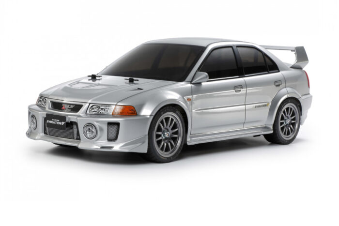 TAMIYA 1:10 RC Mitsubishi Lancer Evo V (TT-02)- KIT - Συναρμολογούμενο  ΧΩΡΙΣ ΤΗΛΕΚΑΤΕΥΘΥΝΣΗ – ΜΠΑΤΑΡΙΑ – ΦΟΡΤΙΣΤΗ – SERVO
