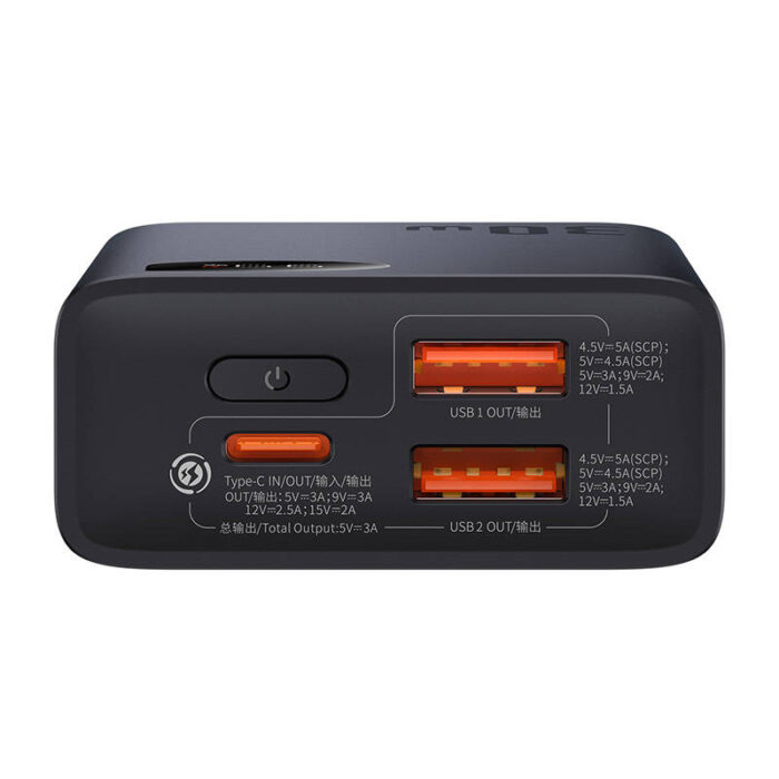 Powerbank Baseus Adaman2 10000mAh, 2xUSB, USB-C, 30W (black) - Image 5