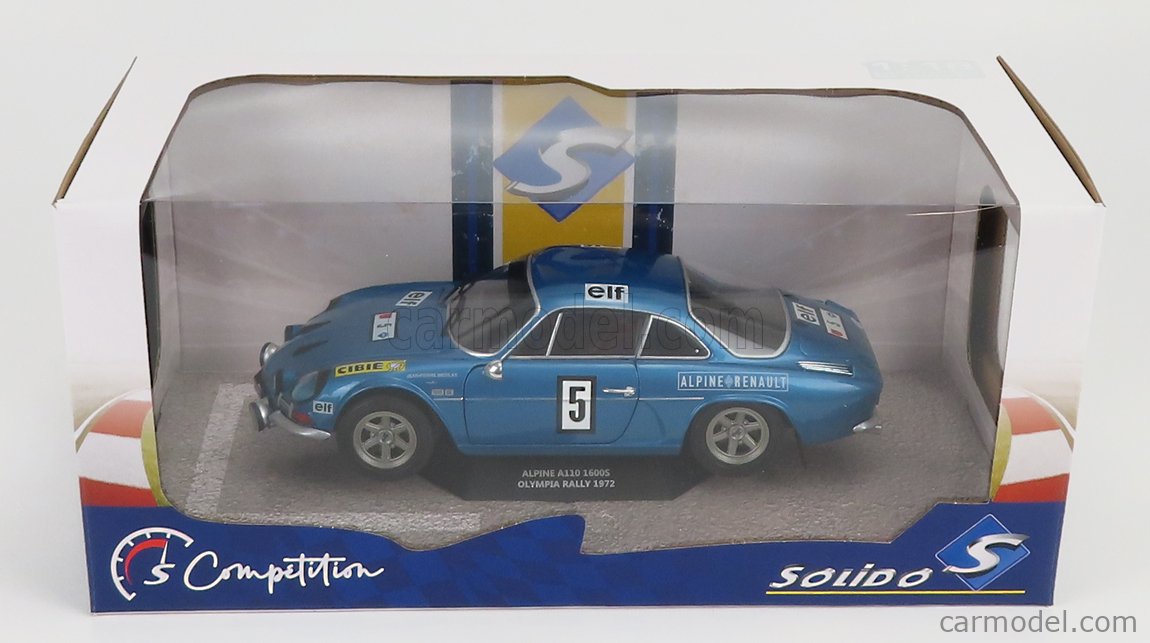 SOLIDO RENAULT ALPINE A110 1600S N 5 RALLY OLYMPIA 1972 J.P.NICOLAS - J.TODT - Image 6