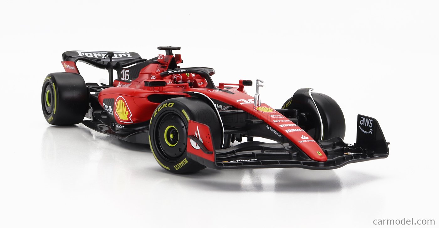 BURAGO FERRARI F1 SF-23 TEAM SCUDERIA FERRARI N 16 SEASON 2023 CHARLES LECLERC 1/18 - Image 5