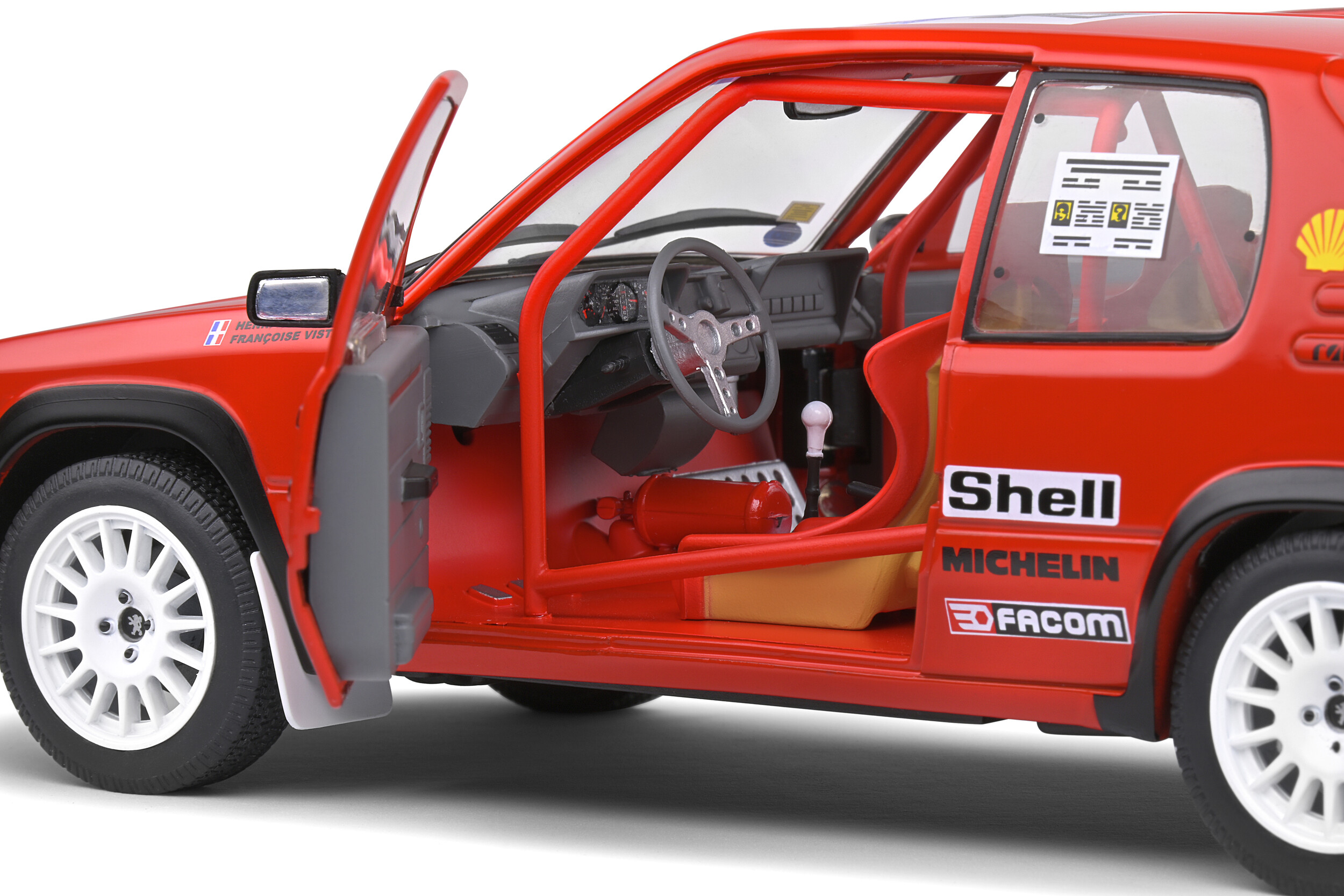 SOLIDO PEUGEOT 205 RALLYE N 26 RALLY TOUR DE CORSE 1990 H.DEVIN - F.VISTE 1/18 - Image 7