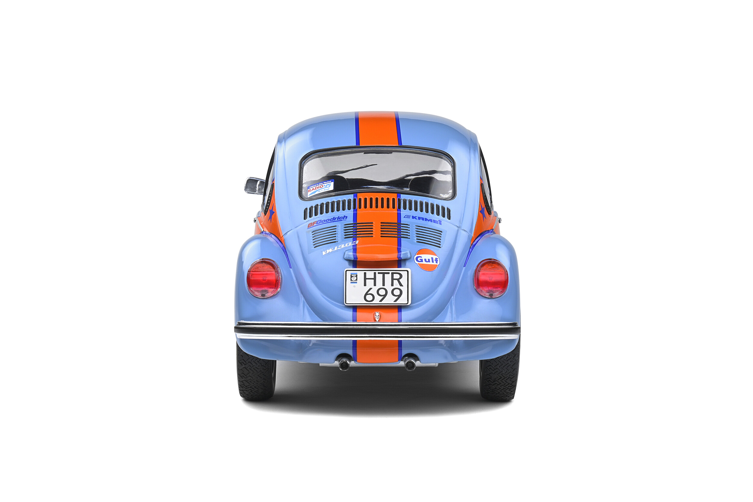 SOLIDO VOLKSWAGEN BEETLE 1303 TEAM GULF N 7 RALLY COLDS BALLS 2019 1/18 - Image 3