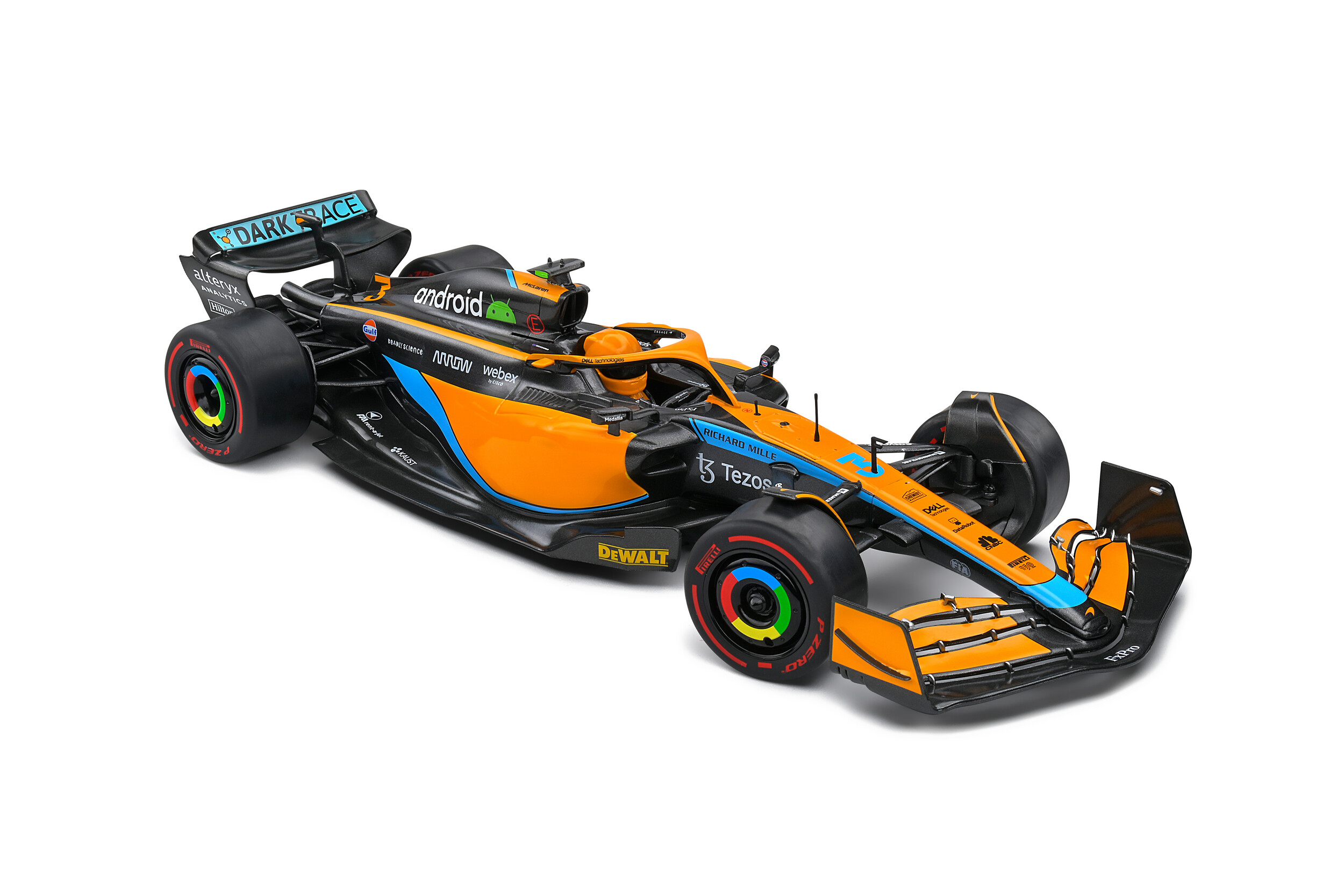 SOLIDO McLAREN F1 MCL36 MERCEDES TEAM MCLAREN N 3 AUSTRALIAN GP 2022 DANIEL RICCIARDO - Image 6