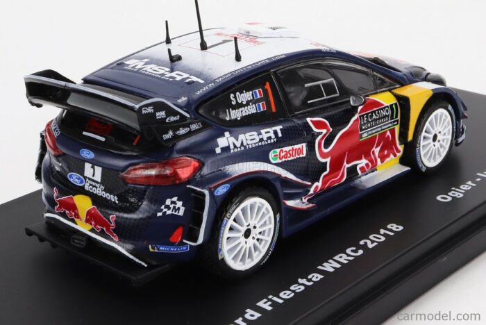 Ford Fiesta WRC No1 Red Bull Rallye WM Rallye Monte Carlo Ogier/Ingrassia 2017 AAWRC501A - Image 2