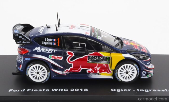 Ford Fiesta WRC No1 Red Bull Rallye WM Rallye Monte Carlo Ogier/Ingrassia 2017 AAWRC501A - Image 3