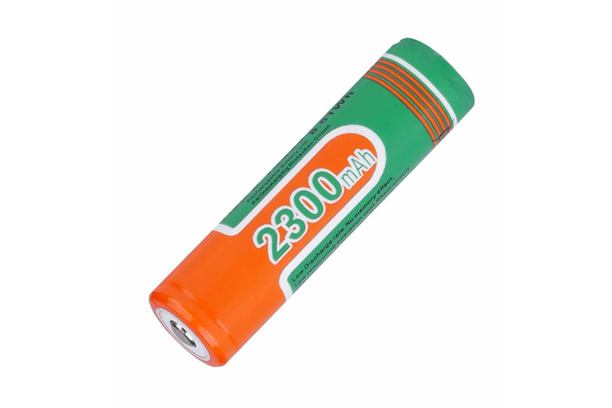 SUPERFIRE Rechargeable 3,7V battery 18650, 2300mAh