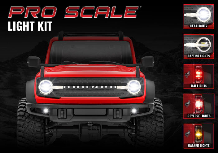 TRAXXAS LED Lights Front and Rear Kit Complete TRX-4M Bronco 9783 - Image 2