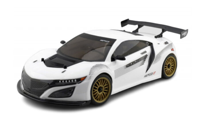 HSP GT 1/10 2.4 GHz Brushed On-road, White RTR