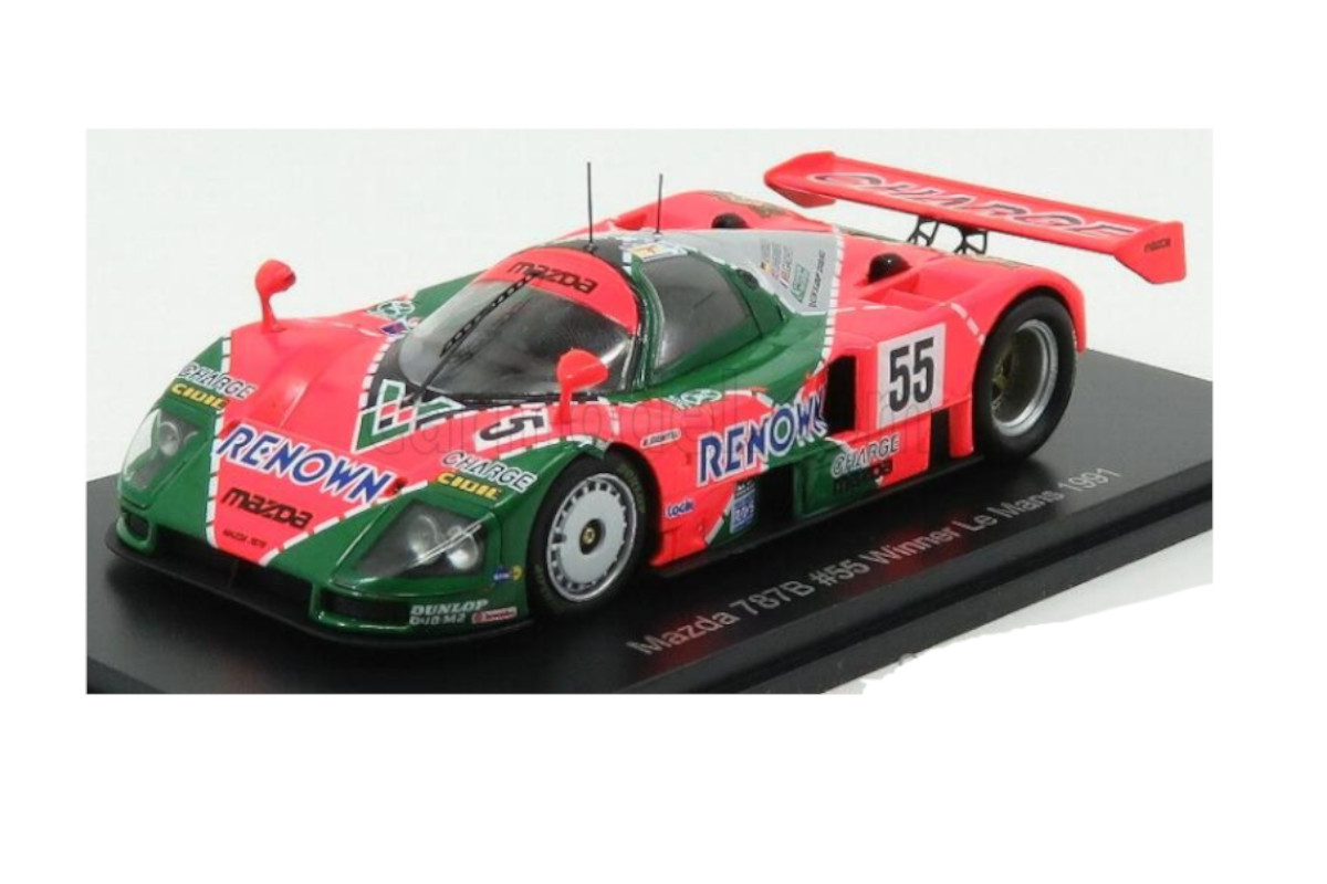 EDICOLA MAZDA 787B 2.6L TEAM MAZDASPEED CO. LTD. N 55 WINNER 24h LE MANS 1991 B.GACHOT - J.HERBERT - V.WEIDLER