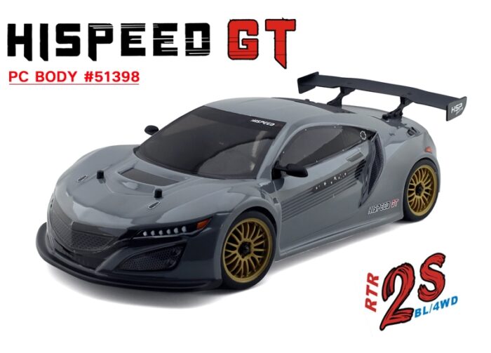 HSP GT PRO 1/10 2.4 GHz Brushless On-road, Grey - Image 2