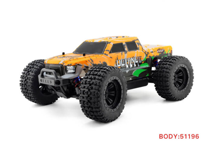 HSP Octane PRO 1/10 Brushless 2.4 GHz Monster Truck, Orange - Image 2