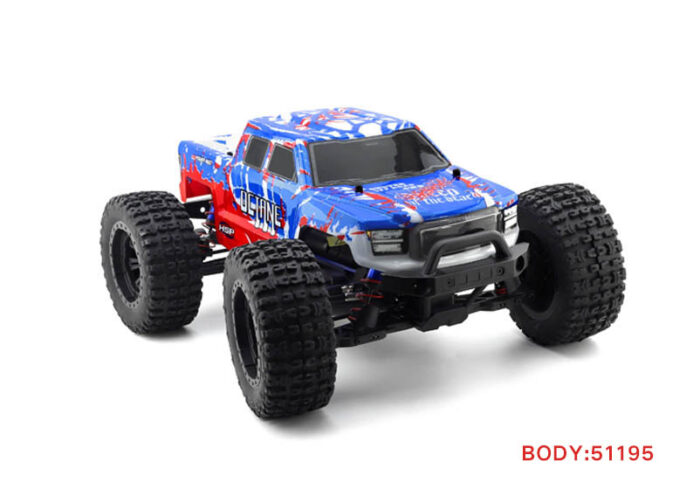 HSP Octane PRO 1/10 Brushless 2.4 GHz Monster Truck, Blue - Image 6