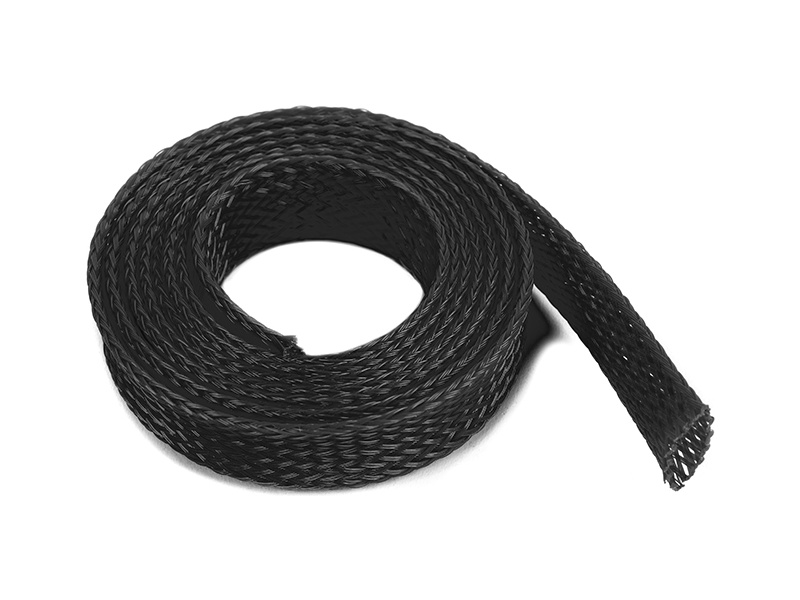 Revtec Wire Protection Sleeve - Braided - 10mm - Black - 1m