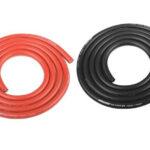 Team Corally Ultra V+ Silicone Wire - Super Flexible - Black and Red - 10AWG - 2683 / 0.05 Strands - ODø 5.5mm - 2x 1m