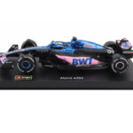 BURAGO ALPINE F1 A523 TEAM BWT ALPINE F1 N 31 SEASON 2023 ESTEBAN OCON - CON PILOTA E VETRINA - WITH PILOT AND SHOWCASE