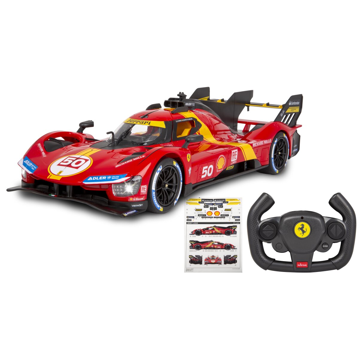 Jamara Ferrari 499P 1:14 red 2,4GHz manual door 402170 - Image 3