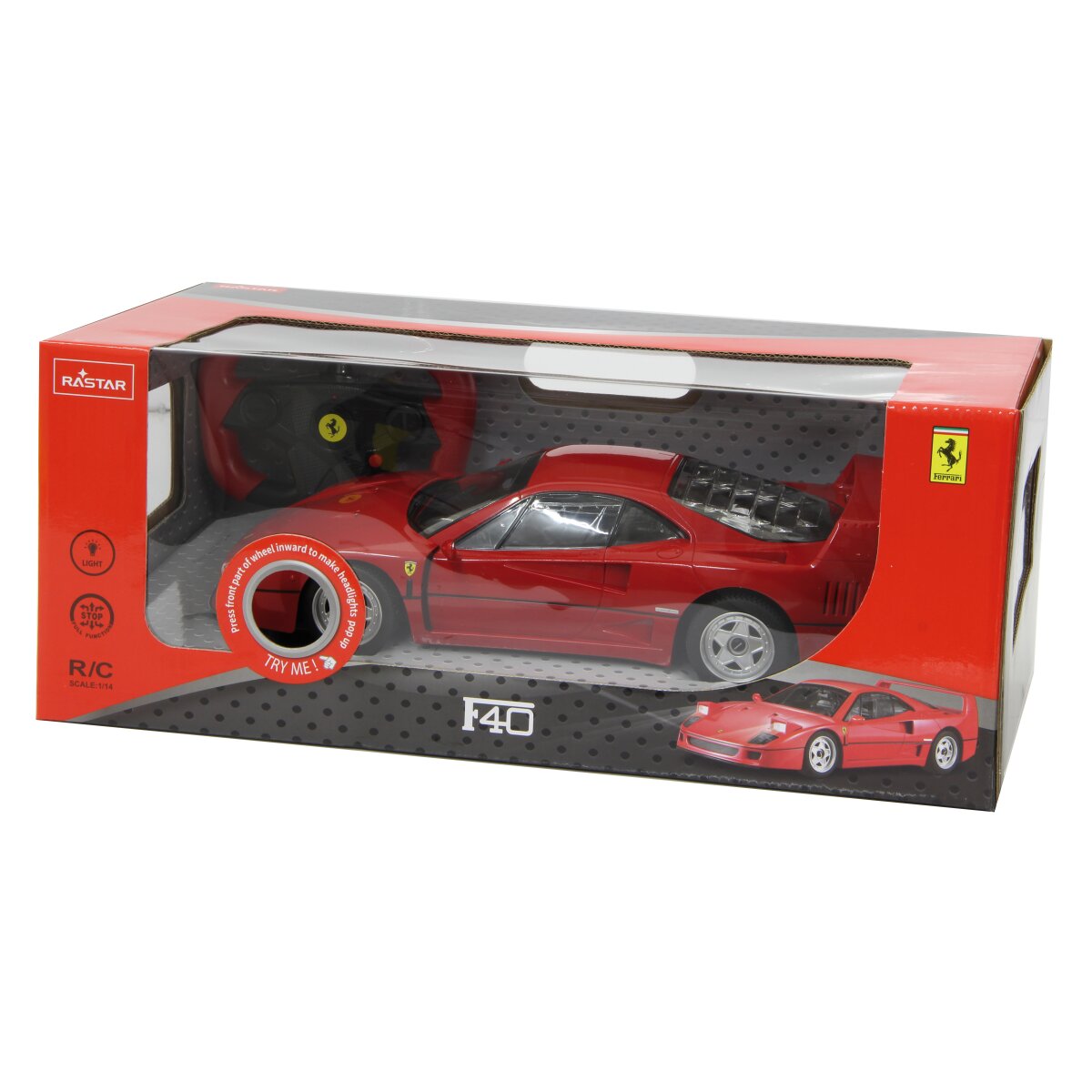 Jamara Ferrari F40 1:14 red 27Mhz Hinged door remote controlled 405166 - Image 2