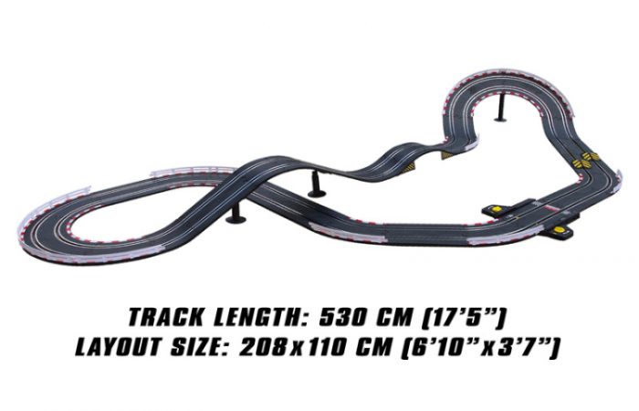 Joysway Slotracing Track Superfun-206 1/43 USB-Power 530cm JW9206 - Image 3