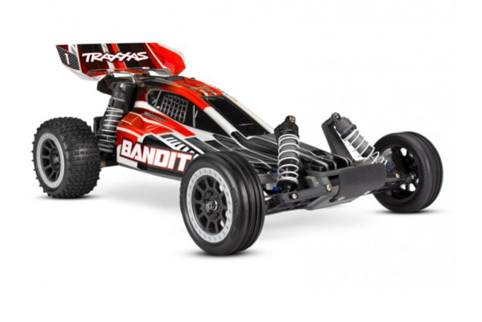 TRAXXAS Bandit 2WD 1/10 RTR TQ Red - with USB-C charger/7cell NiMH 3000mAh