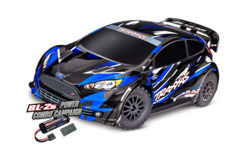TRAXXAS Ford Fiesta ST Rally 1/10 4WD TQ Blue BL-2S (with Battery – charger)