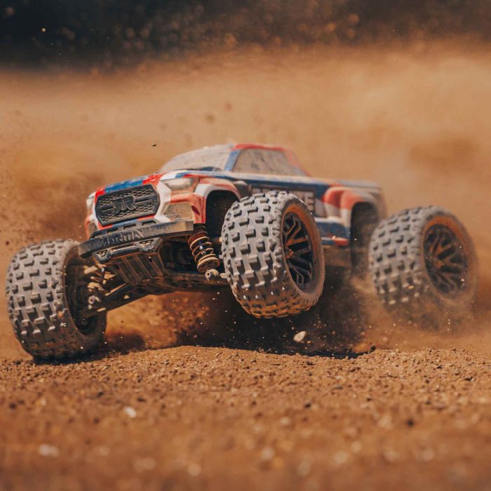 ARRMA 1/18 GRANITE GROM MEGA 380 Brushed 4X4 Monster Truck RTR with Battery & Charger, Blue - Image 5