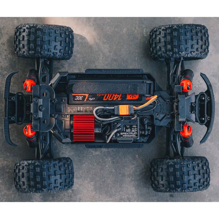 ARRMA 1/18 GRANITE GROM MEGA 380 Brushed 4X4 Monster Truck RTR with Battery & Charger, Red - Image 6