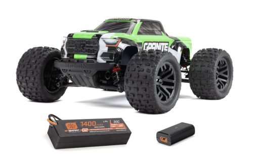 ARRMA 1/18 GRANITE GROM MEGA 380 Brushed 4X4 Monster Truck RTR with Battery & Charger, Green