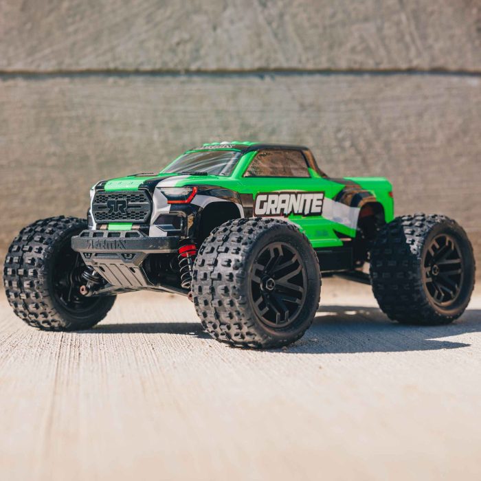 ARRMA 1/18 GRANITE GROM MEGA 380 Brushed 4X4 Monster Truck RTR with Battery & Charger, Green - Image 15