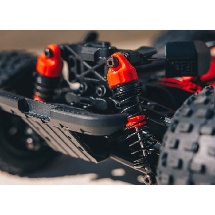ARRMA 1/18 GRANITE GROM MEGA 380 Brushed 4X4 Monster Truck RTR with Battery & Charger, Red - Image 5