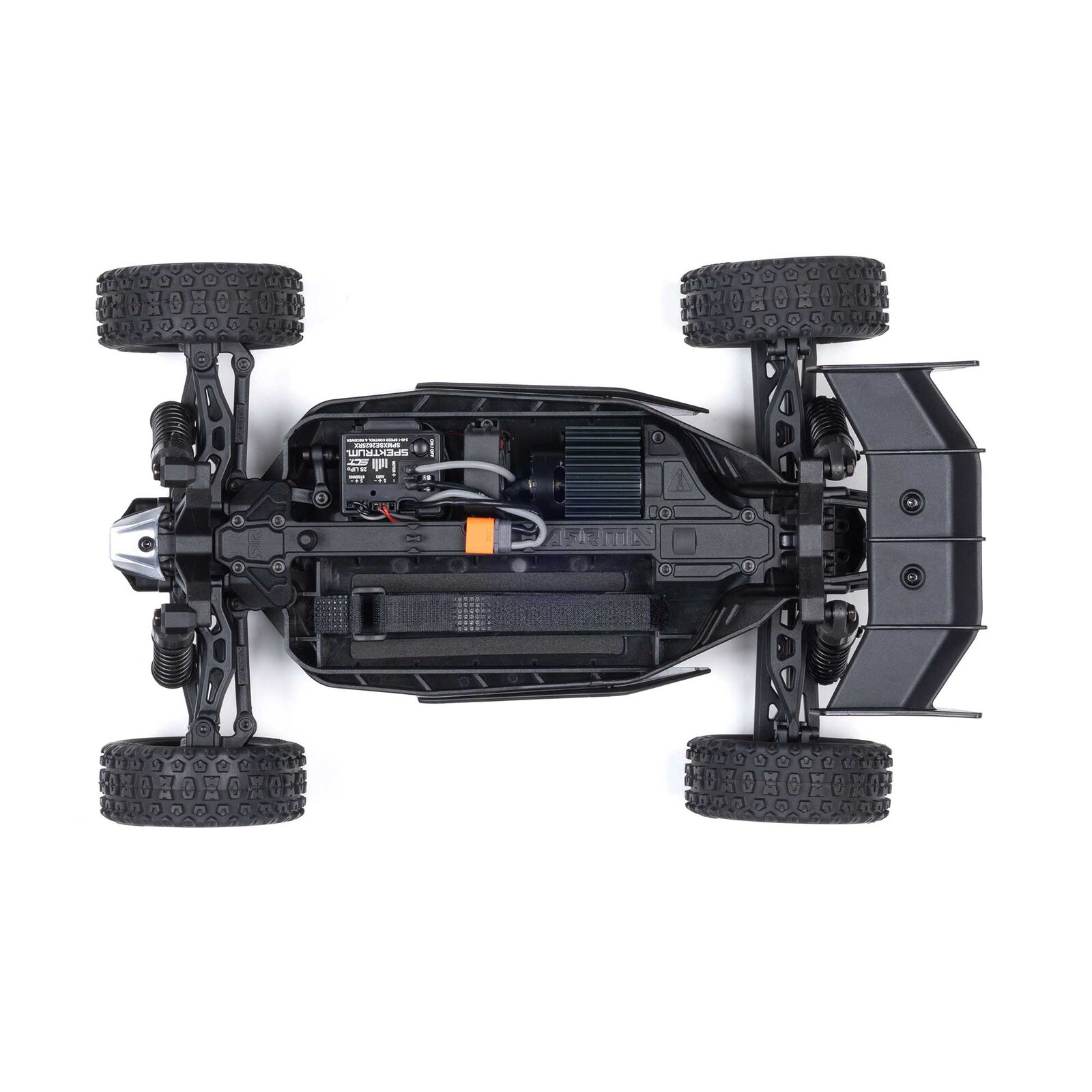 ARRMA TYPHON GROM MEGA 380 Brushed 4X4 Small Scale Buggy RTR with Battery & Charger, Blue/Silver - Image 10