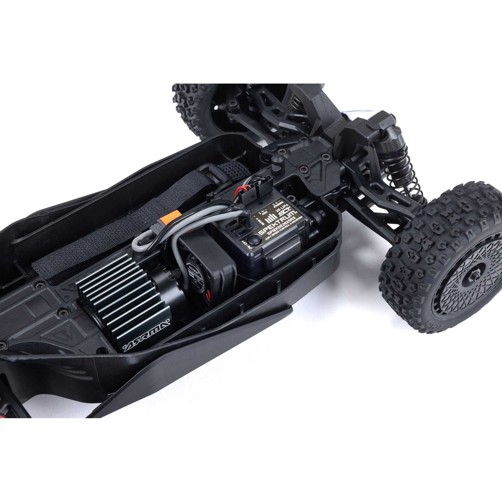 ARRMA TYPHON GROM MEGA 380 Brushed 4X4 Small Scale Buggy RTR with Battery & Charger, Blue/Silver - Image 15