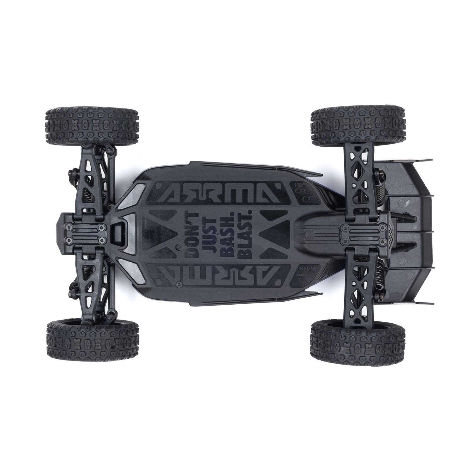 ARRMA TYPHON GROM MEGA 380 Brushed 4X4 Small Scale Buggy RTR with Battery & Charger, Blue/Silver - Image 11